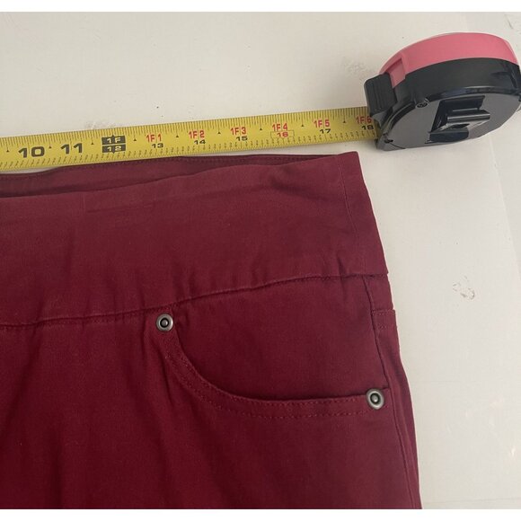 Chadwicks Of Boston Five-Pocket Red Pull-on Pants Jeans Women's 14P Casual - Picture 6 of 9